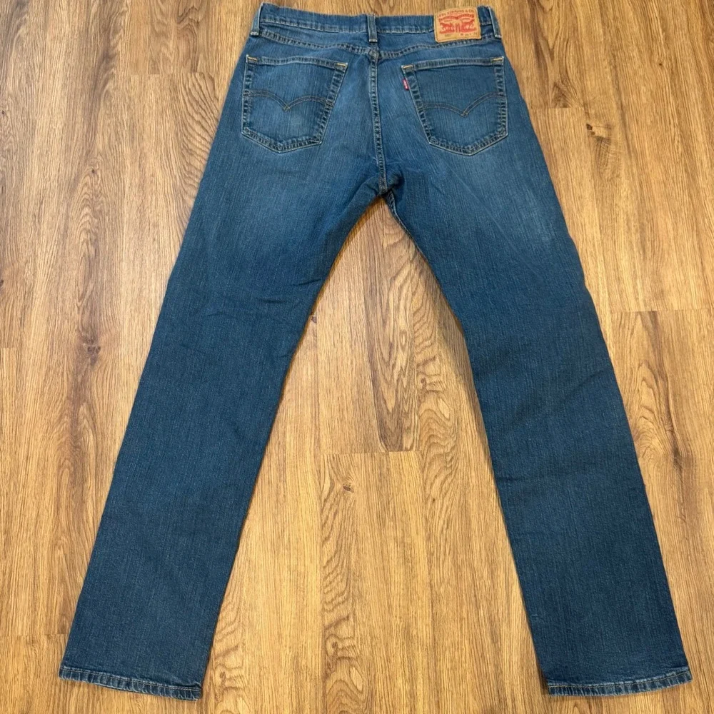 Levis 505 Regular Fit Mens Jeans 34x34 Medium Wash Blue Straight Leg Denim